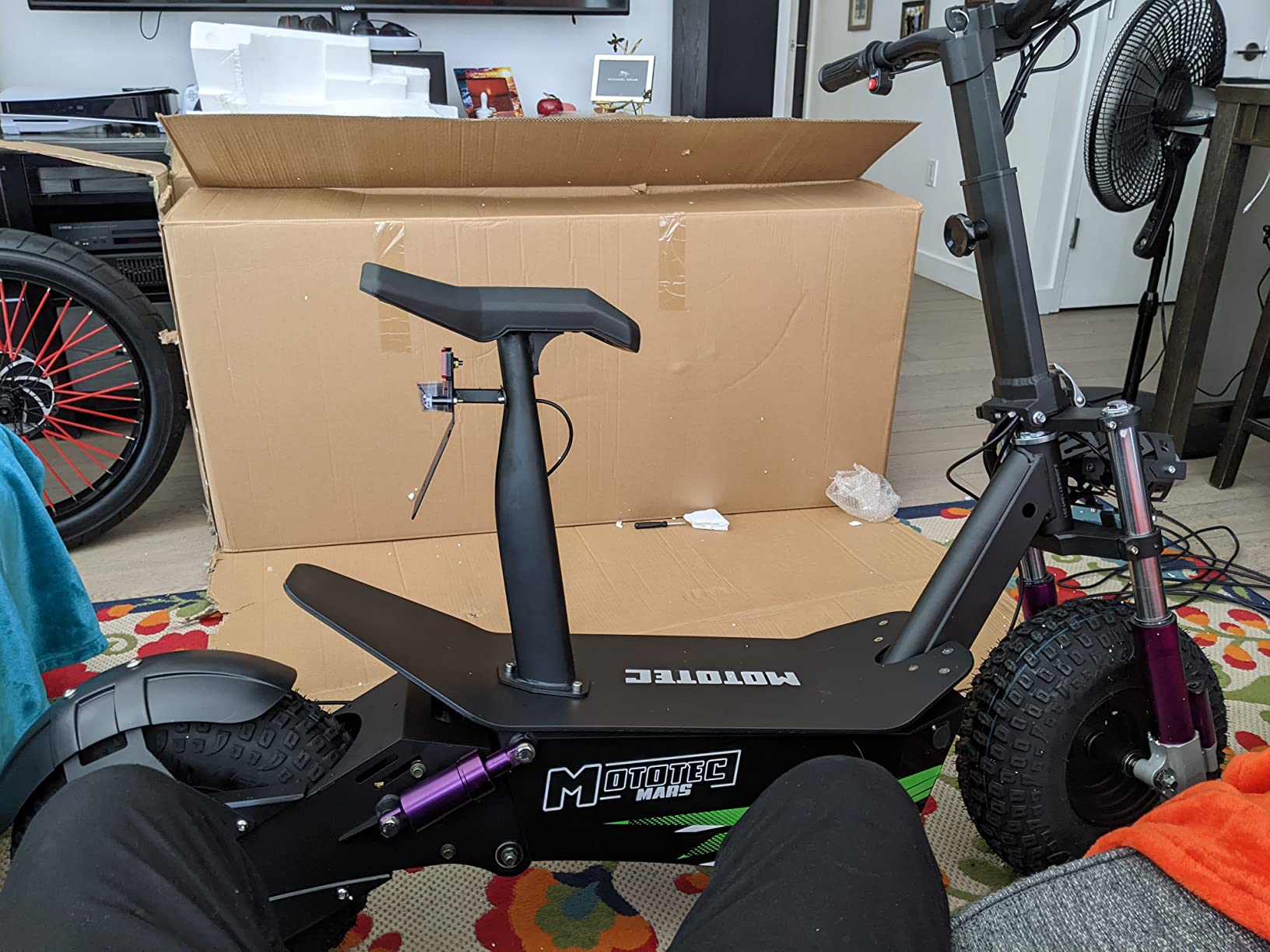 【Sports&Outdoors】Electric Fat Tire Scooter - Foldable 2500W Motor Adults Off Road Scooters - 48V20Ah Lithium Ion