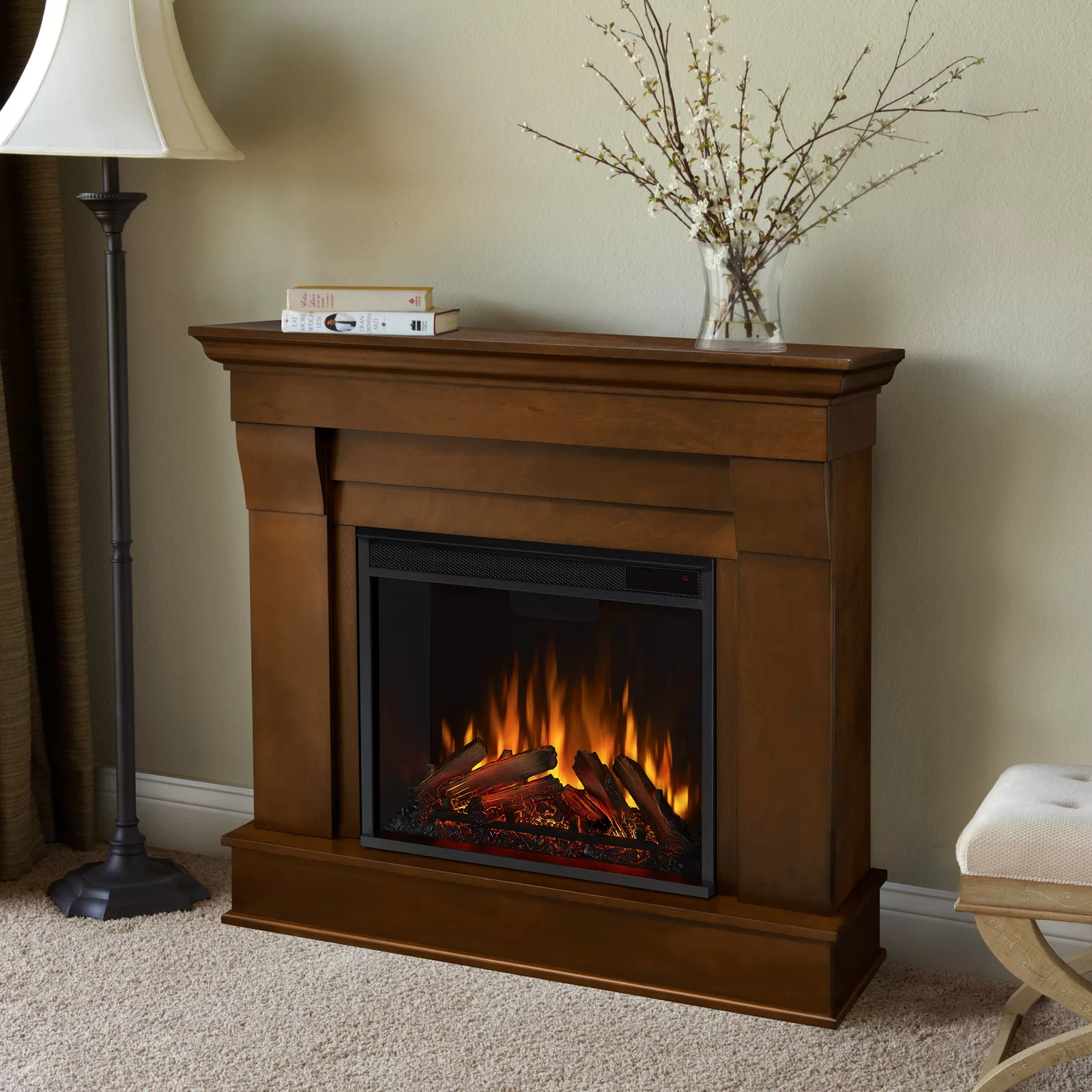【Home Improvement】Chateau 40.94'' W Electric Fireplace