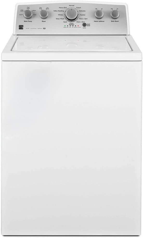Kenmore 28" Top-Load Washer with Triple Action Agitator and 4.2 Cubic Ft. Total Capacity, White