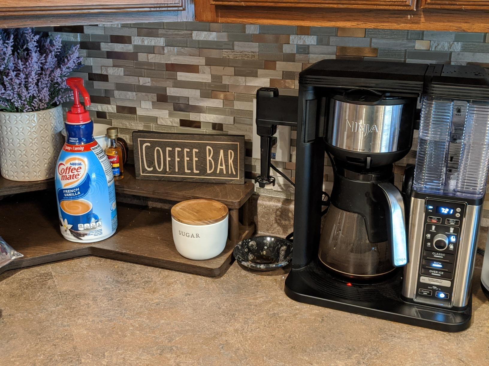 【Appliances】Ninja Specialty Fold-Away Frother (CM407) Coffee Maker, Single Serve to 10 Cup (50 oz.)