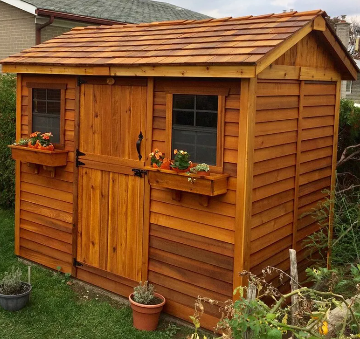 LOWEST PRICE-9 ft. W x 6 ft. D Solid Wood Storage Shed