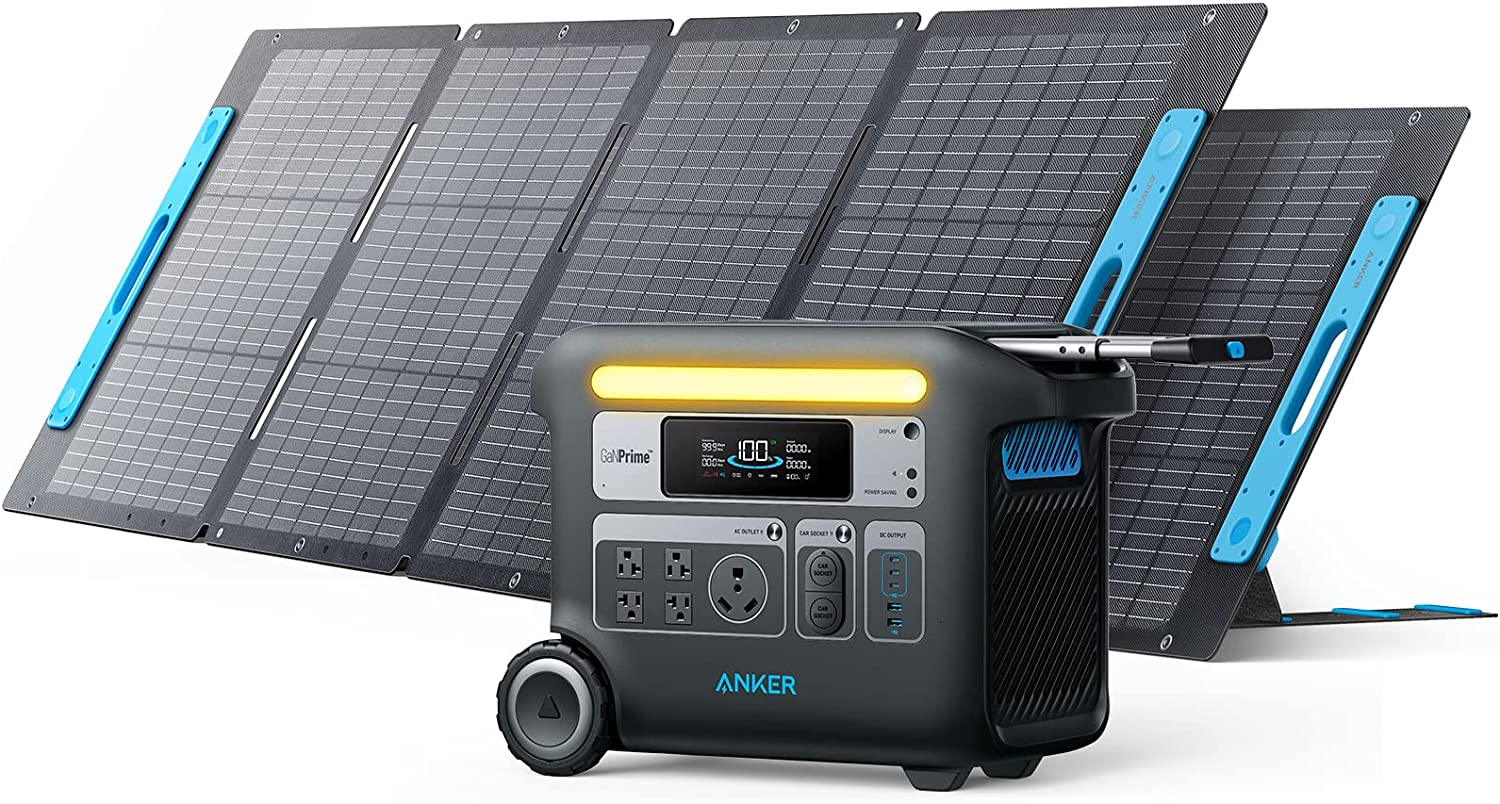Anker PowerHouse 767 Portable Power Station, 2400W Solar Generator with 6× Longer Lifespan LiFePO4 Batteries, GaNPrime PowerHouse 2048Wh Generator for Home, Outdoor Camping, RV (Solar Panel Optional)