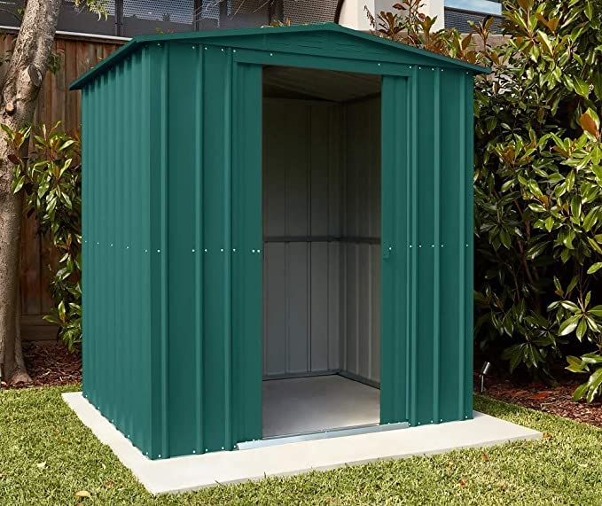【Storage Shed】【BS】Anthracite Grey Metal Apex Roof Shed 6 x 5