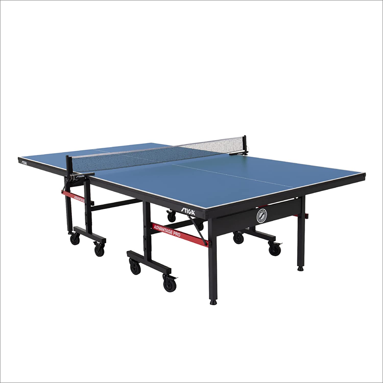 STIGA Advantage Professional Table Tennis Tables - Competition Indoor Design with Net & Post - 10 Minute Easy Assembly Ping-Pong Table with Single Player Playback and Compact Storage