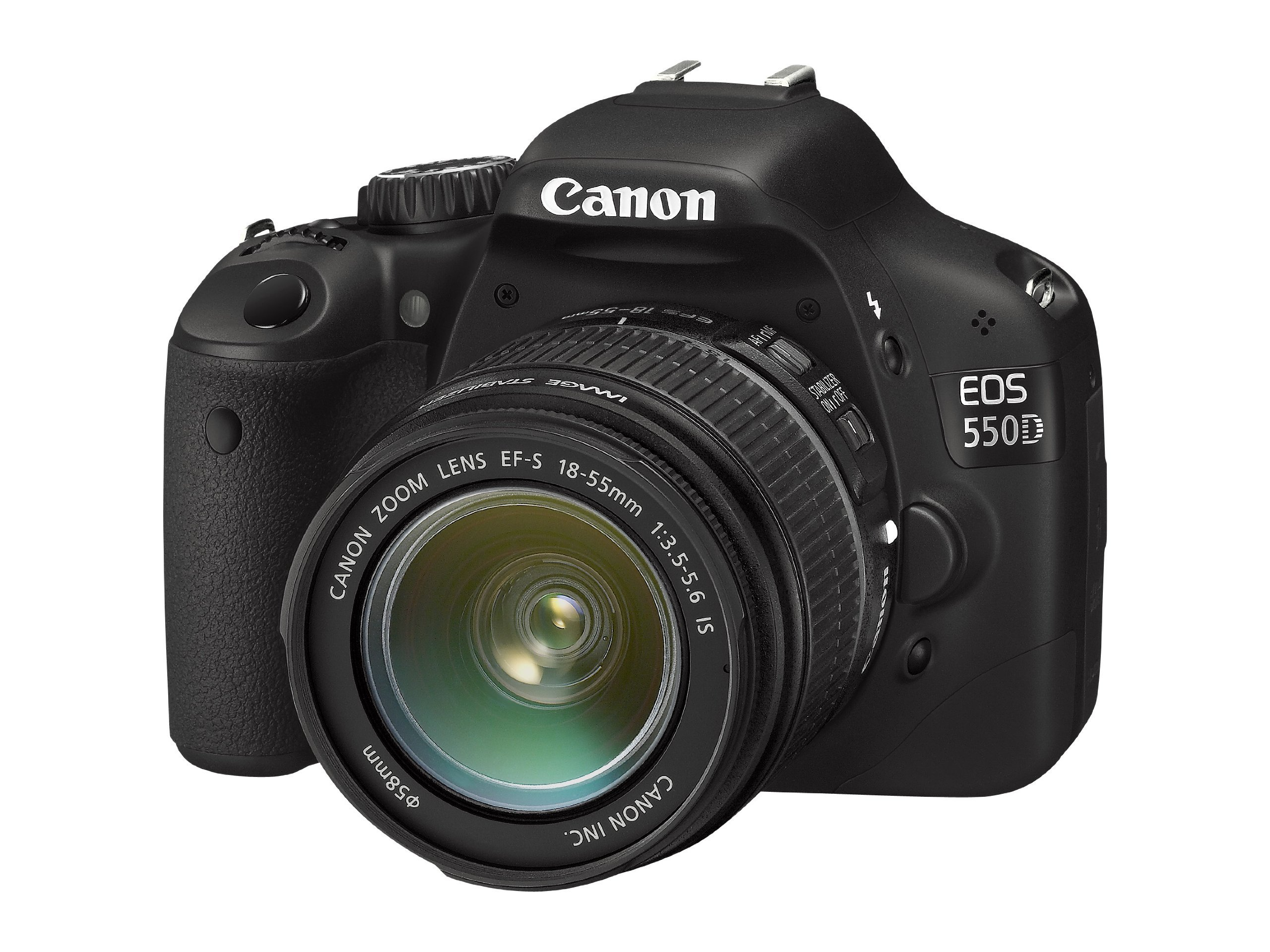 【Electronics】Canon EOS 550D 18.0MP Digital SLR Camera with EF-S IS 18-55mm Lens-Black