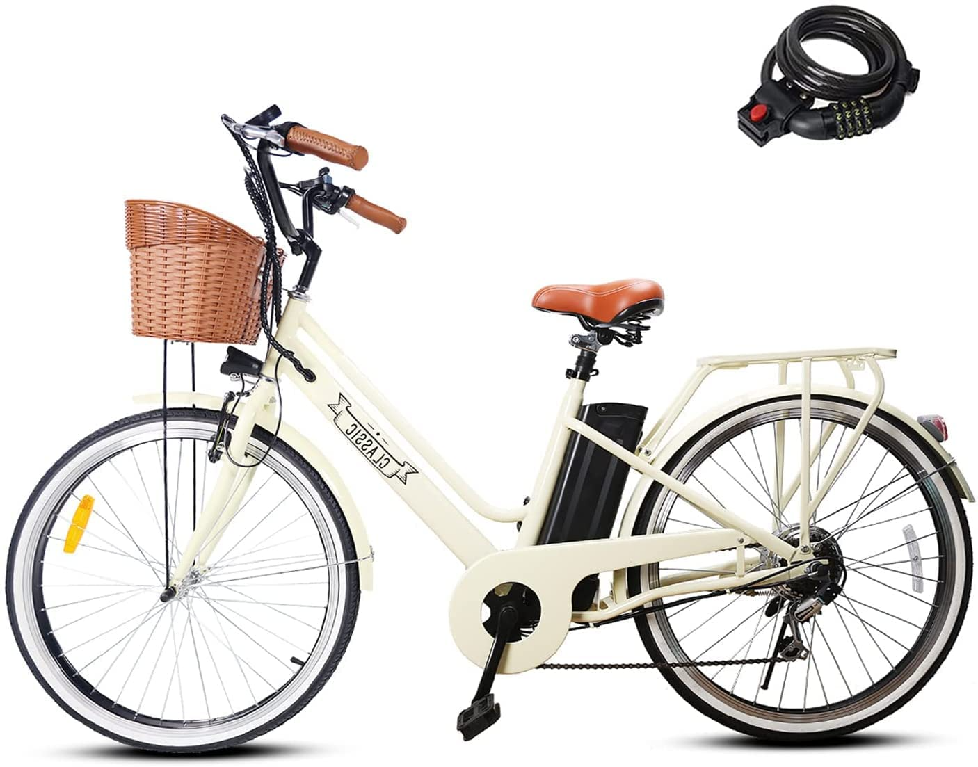 【Sports&Outdoors】Electric Bike for Adult 350W Ebike 18-22MPH 45-60 Miles 26