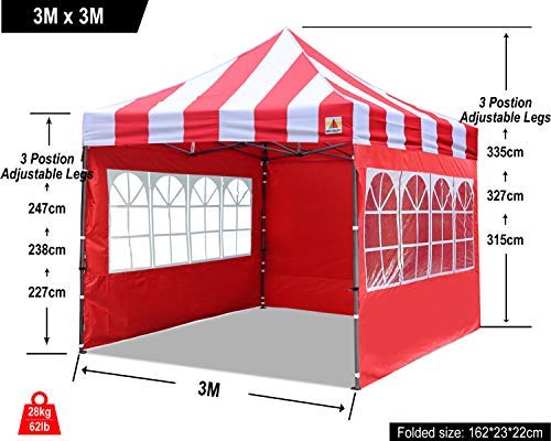 【Gazebo】Pop Up Gazebo With Sides Heavy Duty Gazebo Fully Waterproof Commercial Canopy