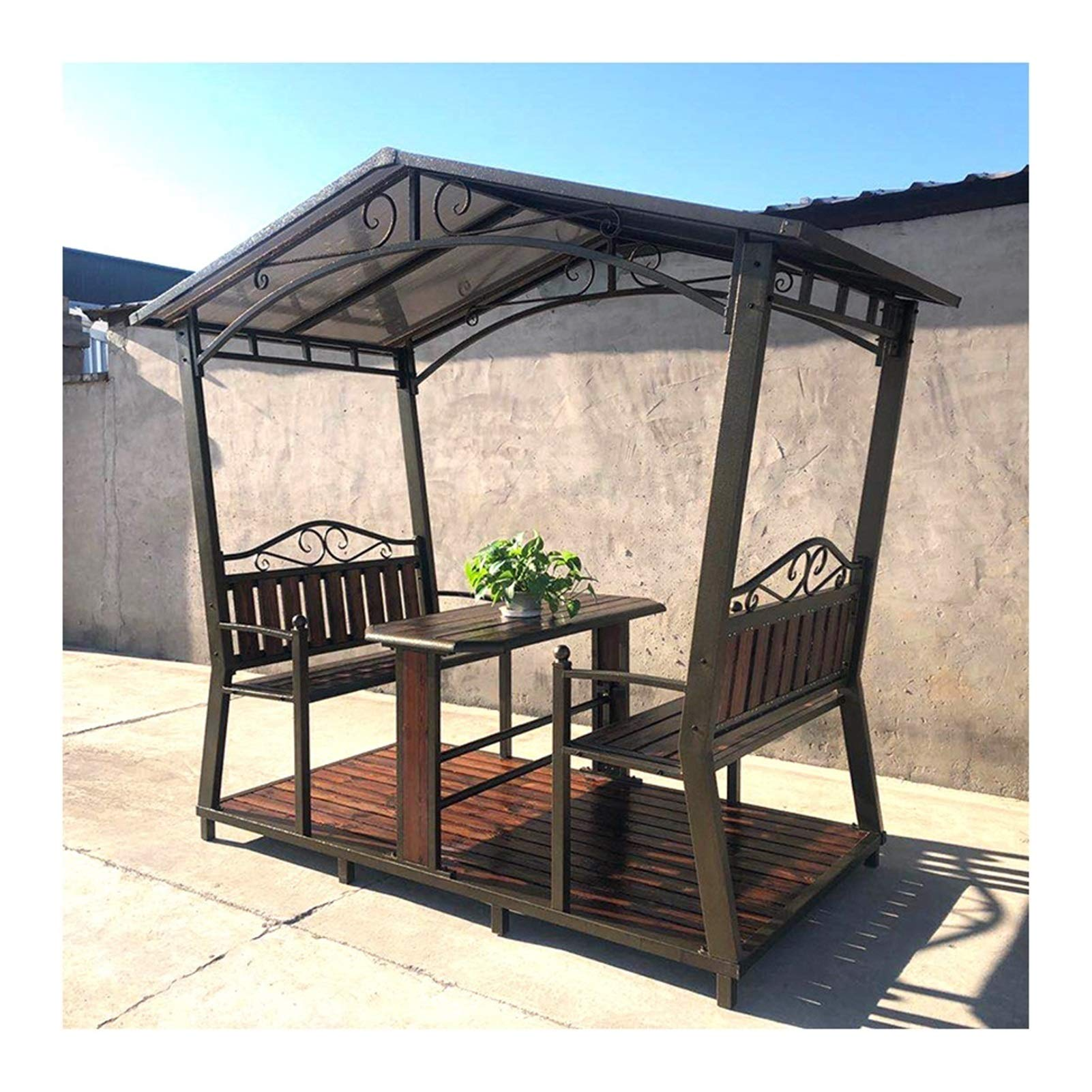 【Gazebo】Outdoor Pergola Villa Garden Furniture, 8.5x4.6 Patio Gazebo Outdoor Canopy Gazebo Backyard