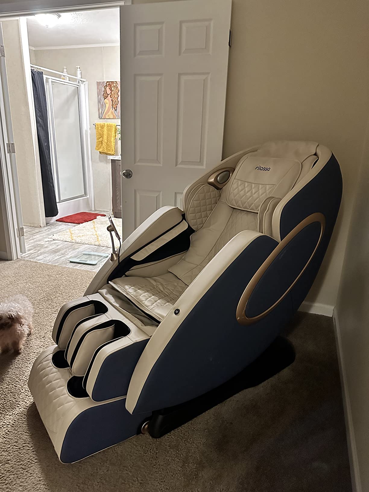 【table chair】Massage Chair, APP Controlled 4D Massage Chairs, SL-Track Full Body Shiatsu Massage Chair Recliner