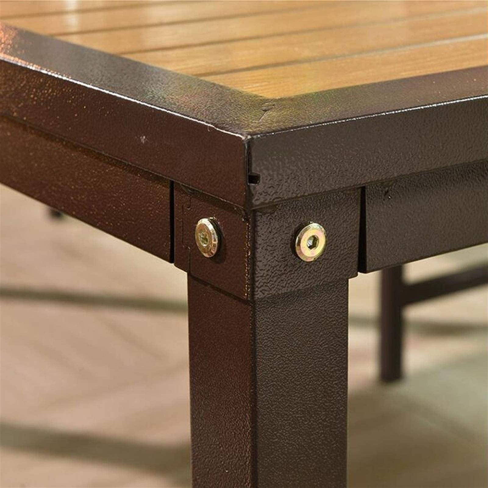 【Gazebo】Outdoor Pergola Villa Garden Furniture, Patio Pavilion with Desk Patio Gazebo Outdoor Canopy Gazebo