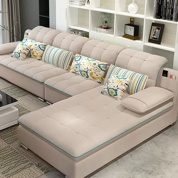REVERSIBLE SOFA SOFA L-SHAPED SOFA CONVERTIBLE LIVING ROOM SOFA 4 PEOPLE SOFA COMBINATION APARTMENT DEEP