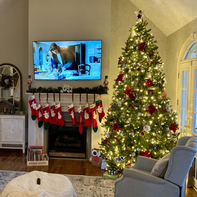 【Décor】Dunhill Fir 120'' Lighted Artificial Fir Christmas Tree