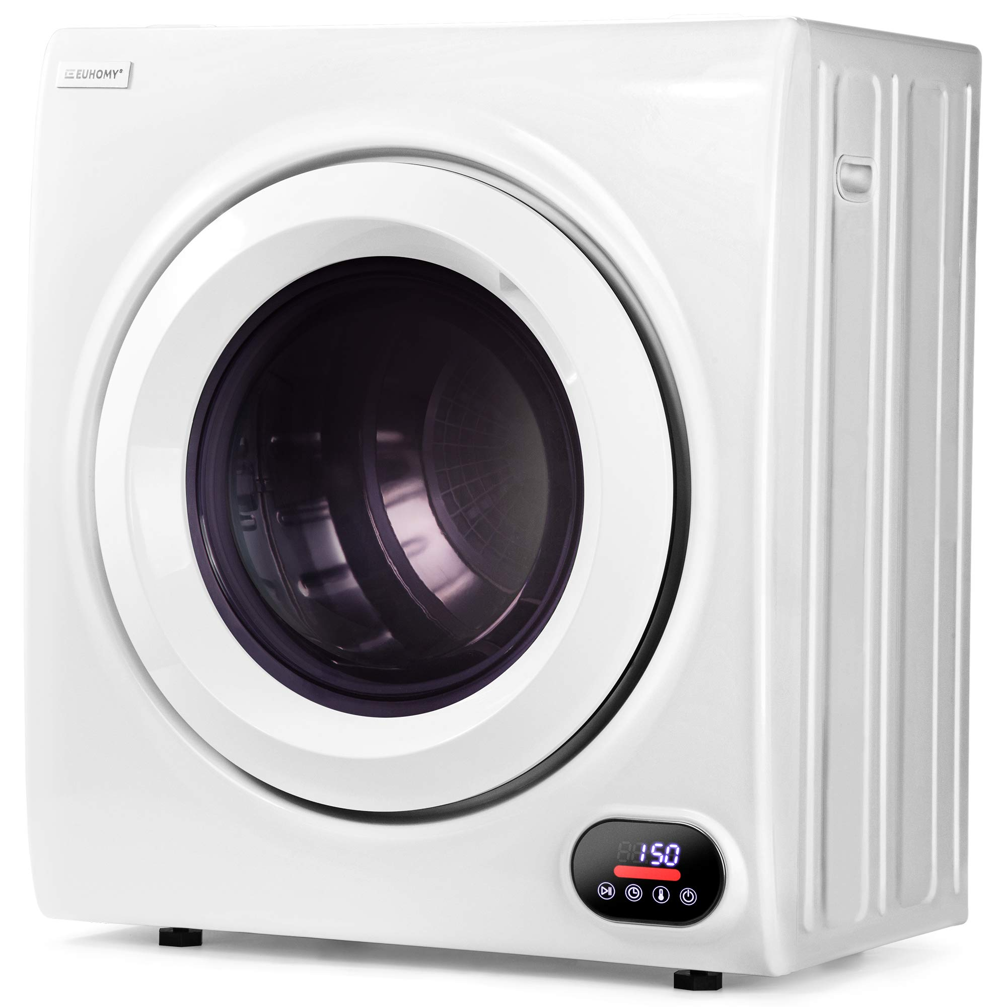 【Appliances】Euhomy Compact Laundry Dryer, 2.65 cu ft Front Load Stainless Steel Clothes Dryers