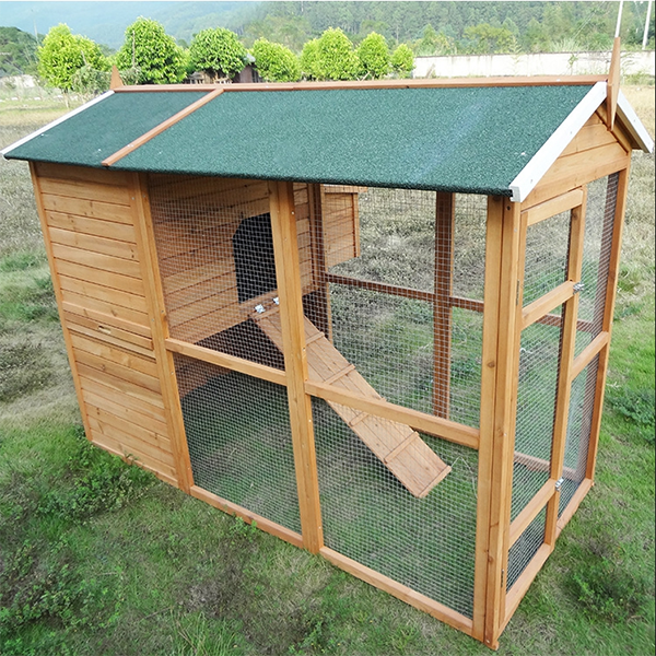 【Pet】【BS】Large Size Fir Wooden Waterproof Roof Green Chicken Coops