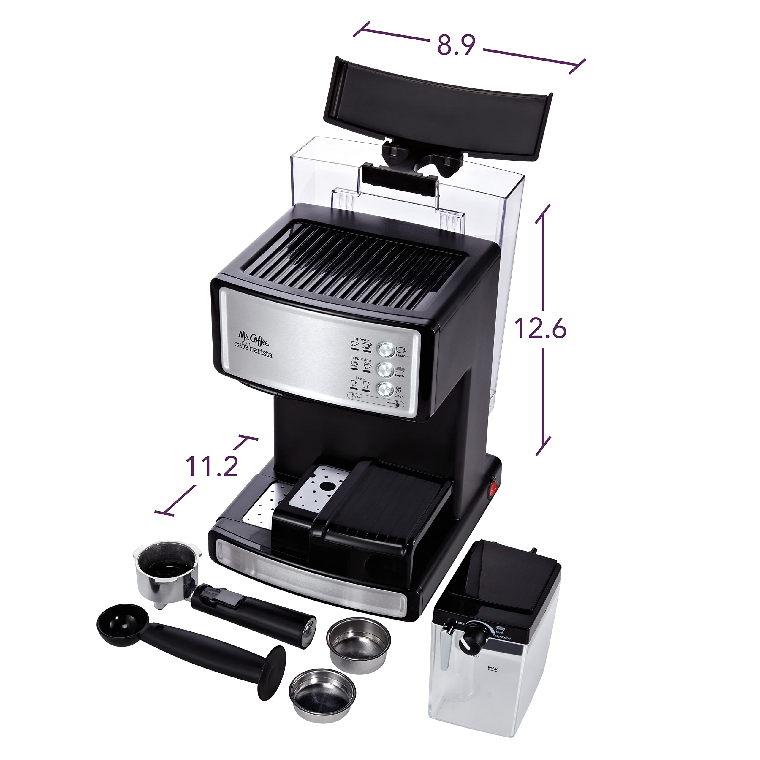 【Appliances】ECMP1000 Café Barista Premium Espresso/Cappuccino System, Silver