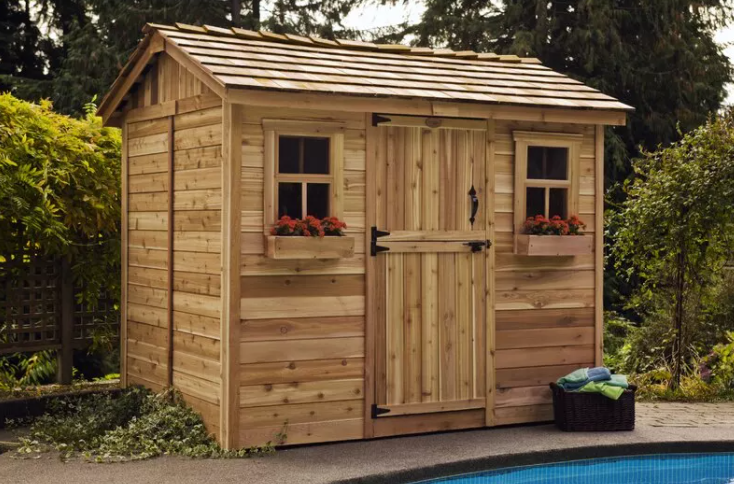 LOWEST PRICE-9 ft. W x 6 ft. D Solid Wood Storage Shed